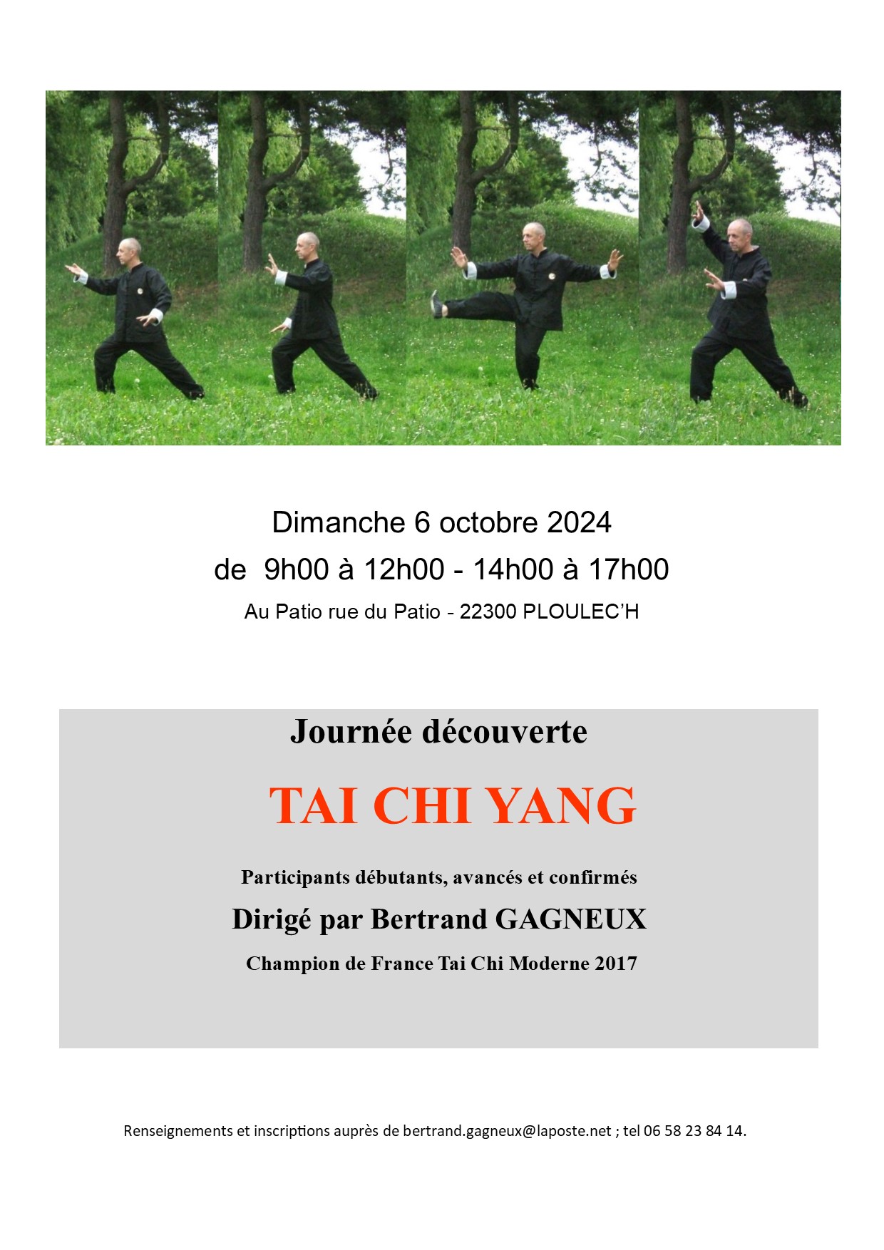 Jee Porte ouverte au Patio  Ploulec'h Tai Chi Bertrand GAGNEUX TCPLT