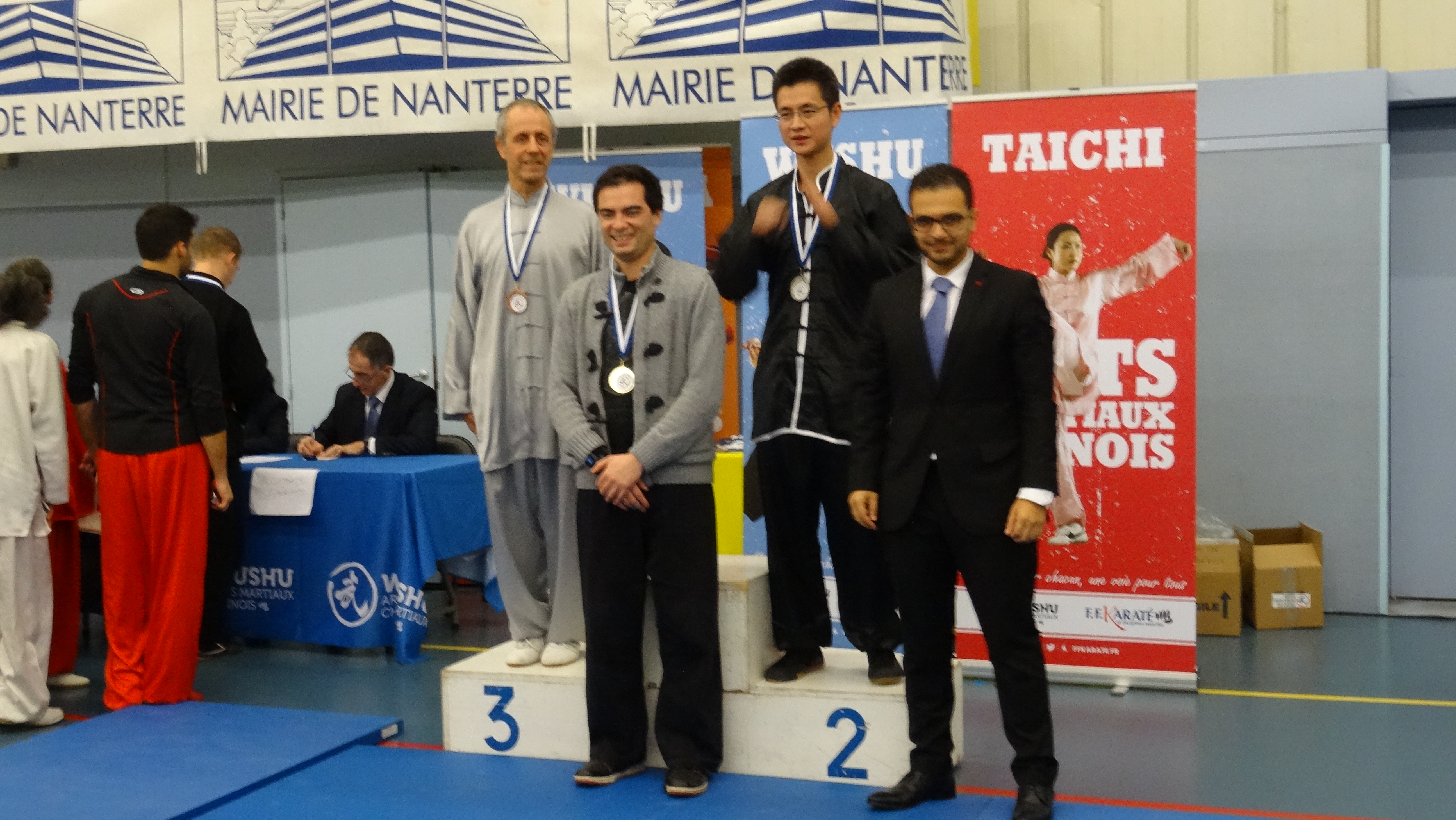 Podium Bertrand GAGNEUX Coupe le de France de Taolu Traditionnel 2016