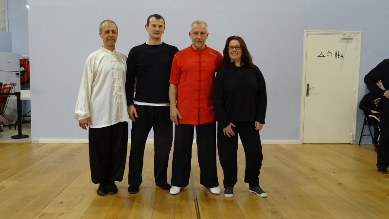 Avec Sbastien et Anne  Stage Tai Chi Yang 06-03-2016 Emerainville Roger ITIER Bertrand GAGNEUX